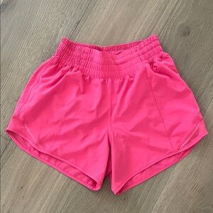 Lululemon Athletica Bright Pink Athletic Shorts- 4”